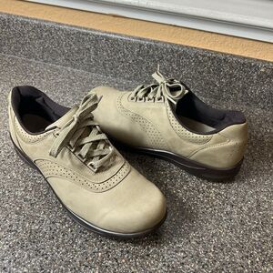 SAS Tripad Be Happy Walk Easy Shoes Brown Nubuck Lace Up Low Top Womens Sz 10.5N